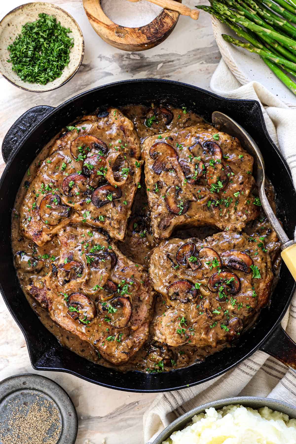 Smothered Pork Chops and Gravy