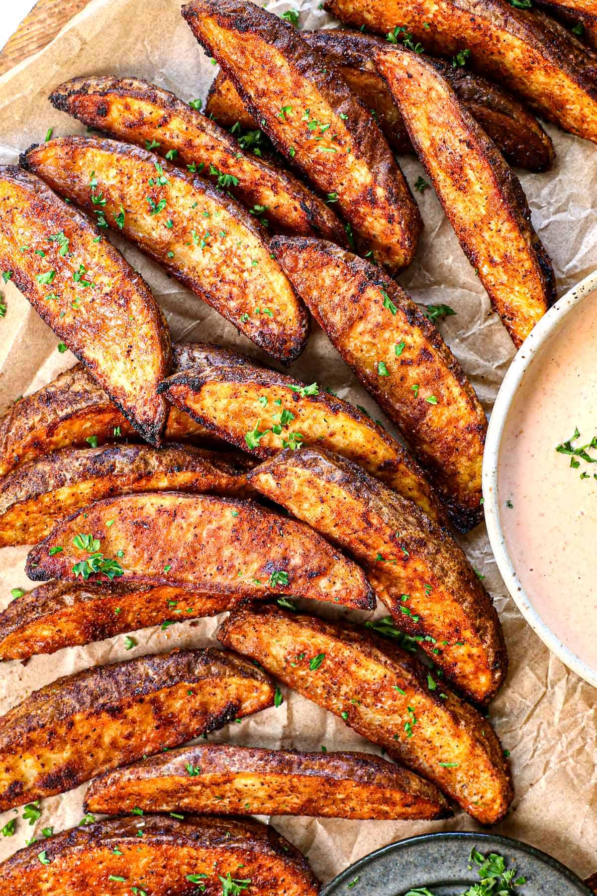 Seasoned Homemade Potato Wedges
