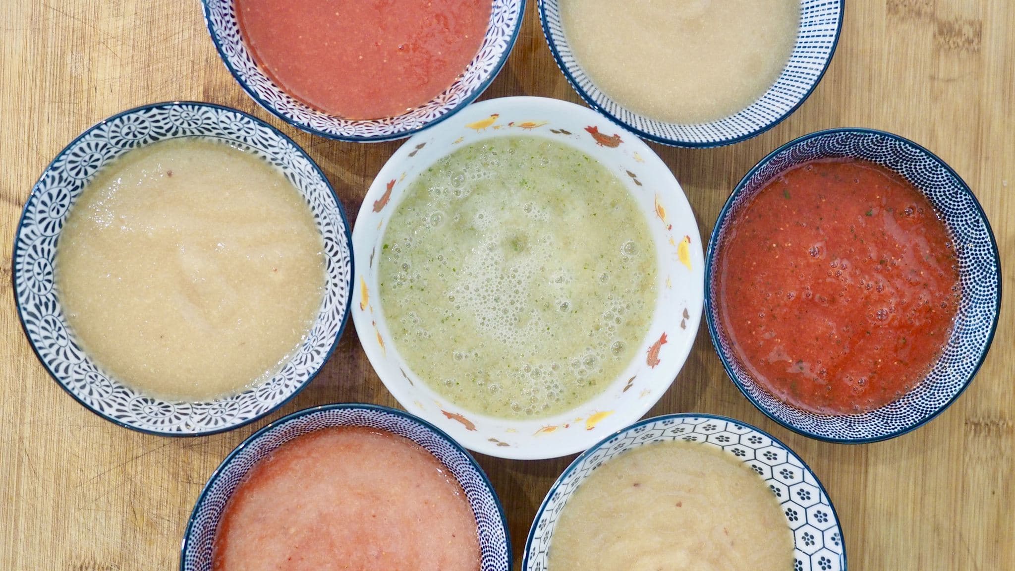 Fruits crus mixés pour bébé