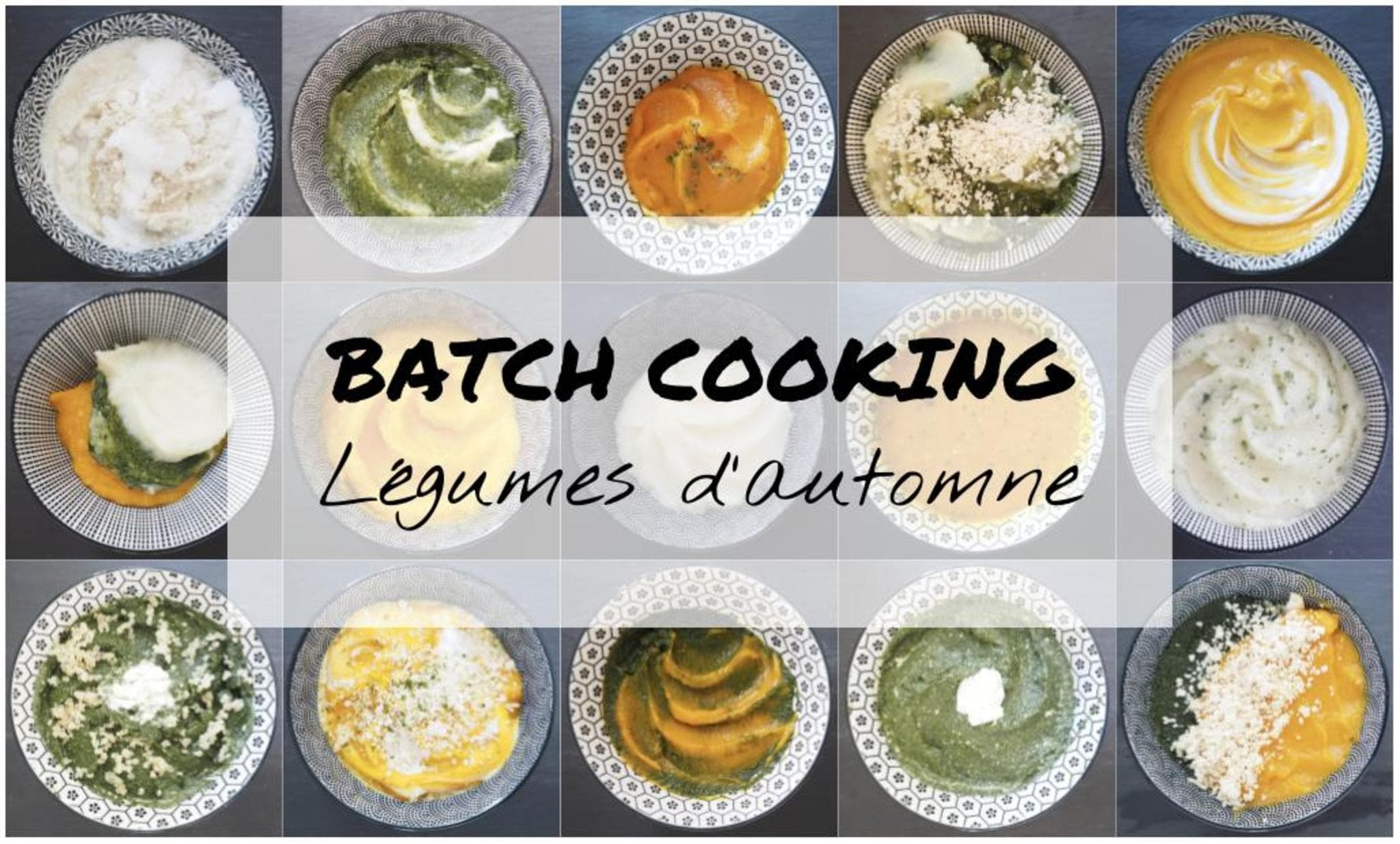 Batch cooking pour bébé : légumes d'automne