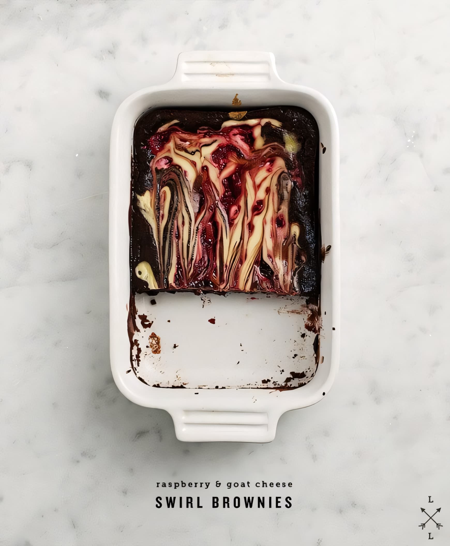 Raspberry & Goat Cheese Brownies