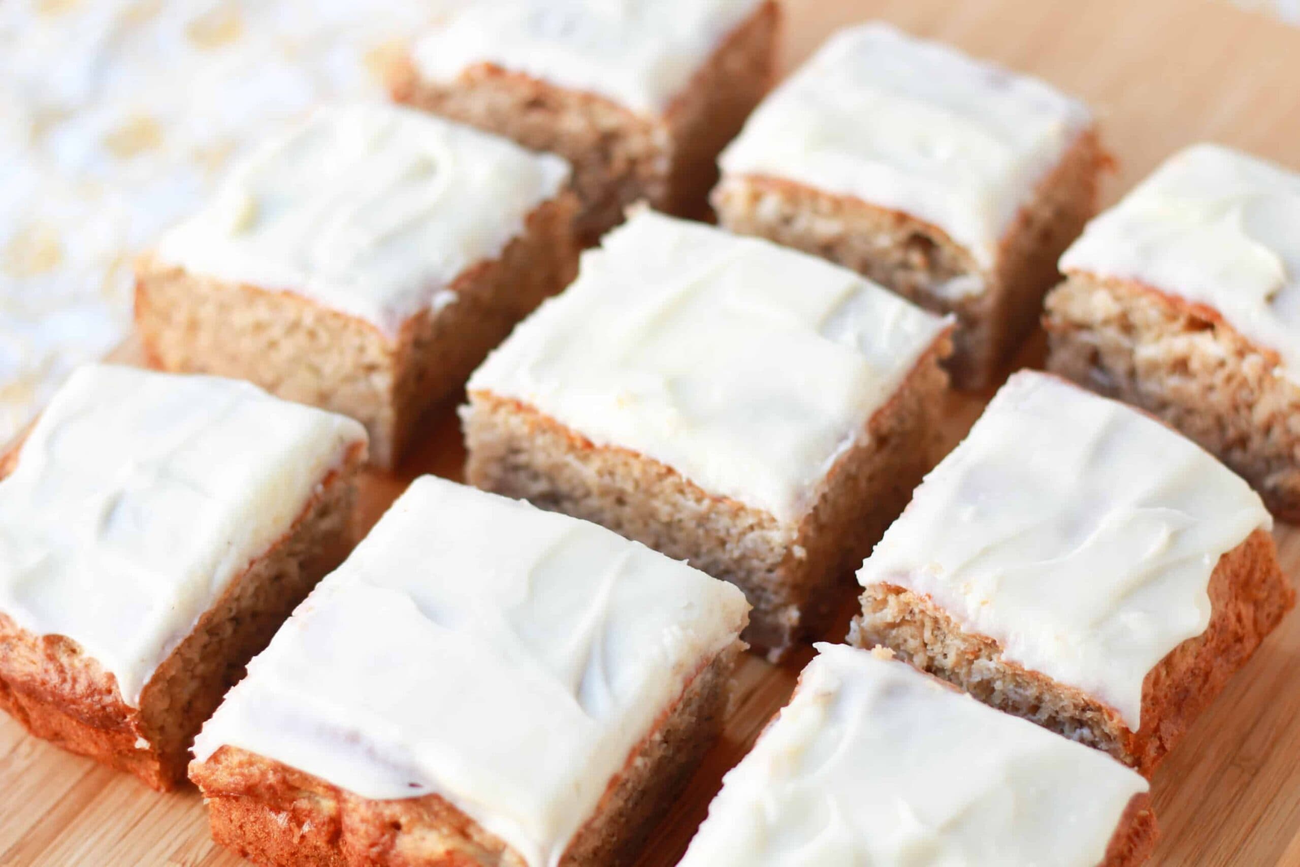 Light Banana Snack Cake