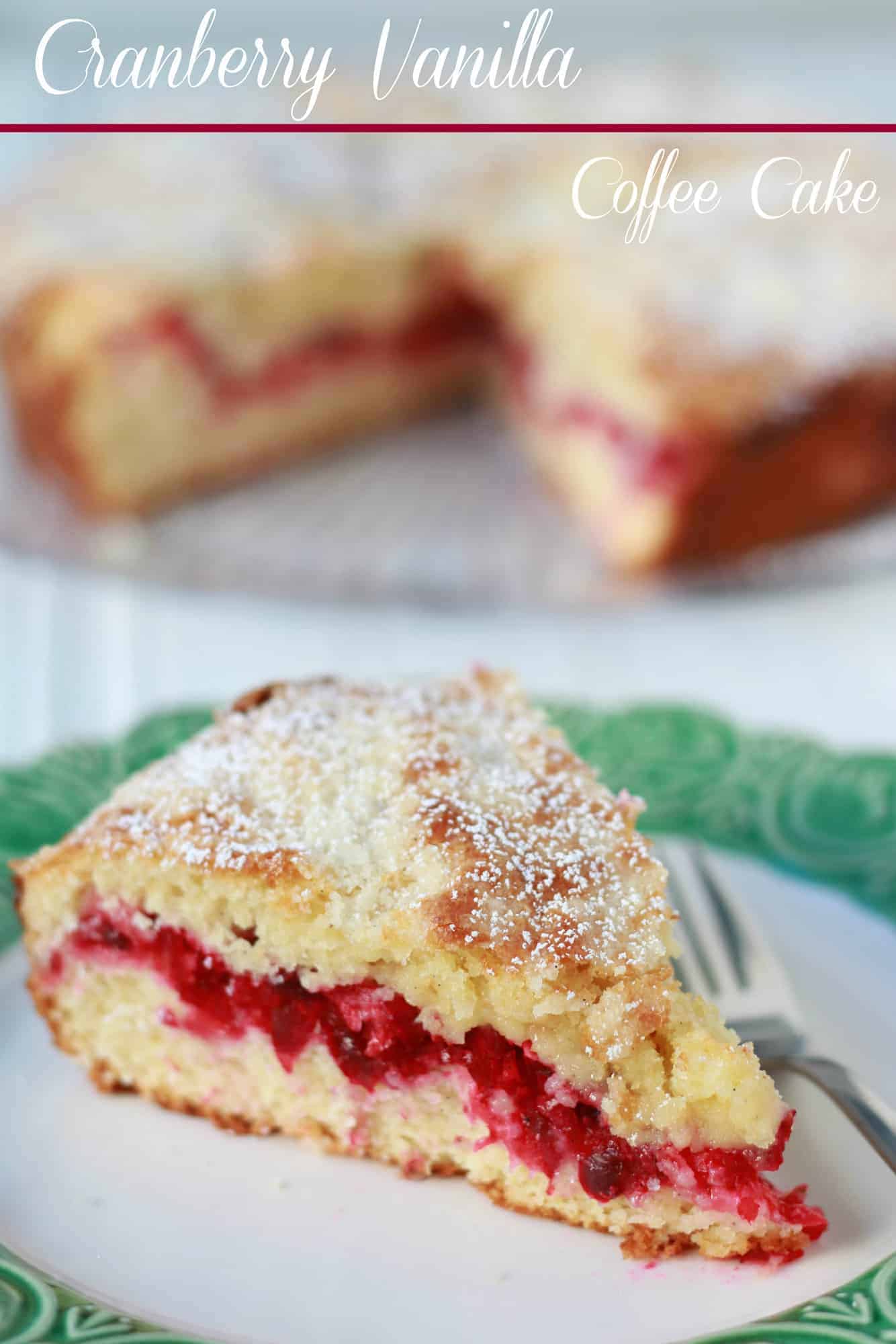 Cranberry Vanilla Coffee Cake