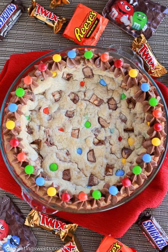Candy Bar Cookie Pie