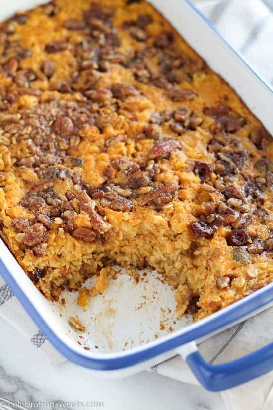 Pumpkin Spice Baked Oatmeal