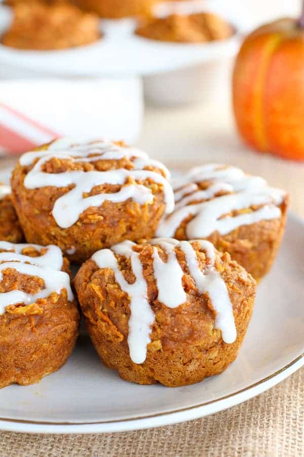 Healthy Pumpkin Carrot Apple Muffins