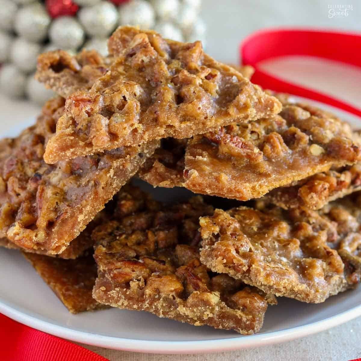 Salted Pecan Praline Toffee