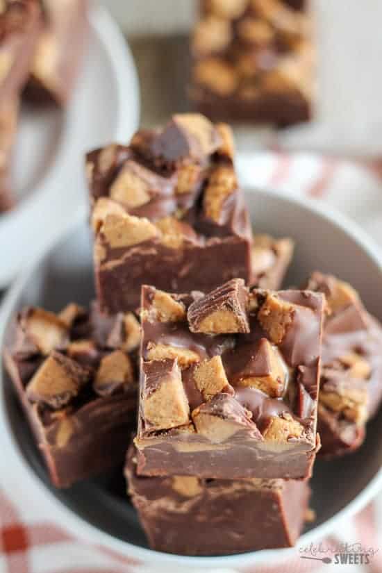 Small Batch Peanut Butter Cup Fudge