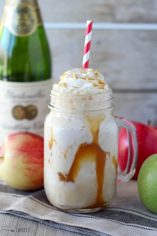 Caramel Apple Cider Floats