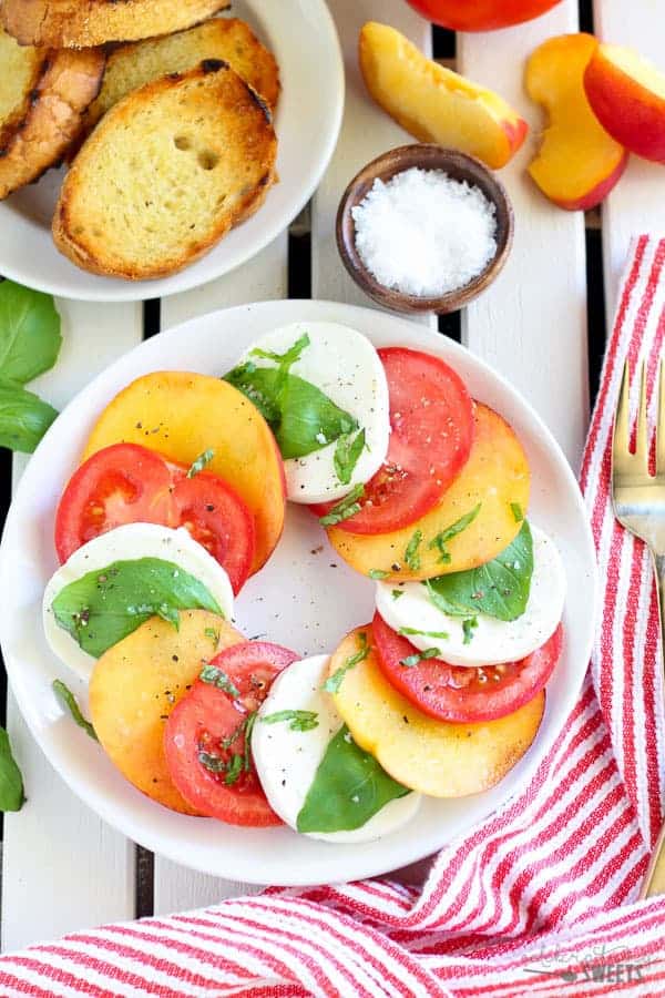 Peach Caprese Salad