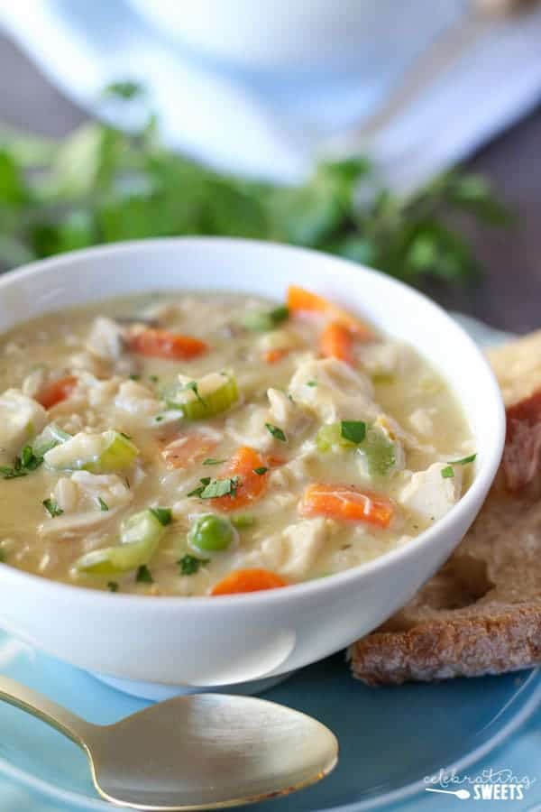 Easy Creamy Chicken and Wild Rice Soup