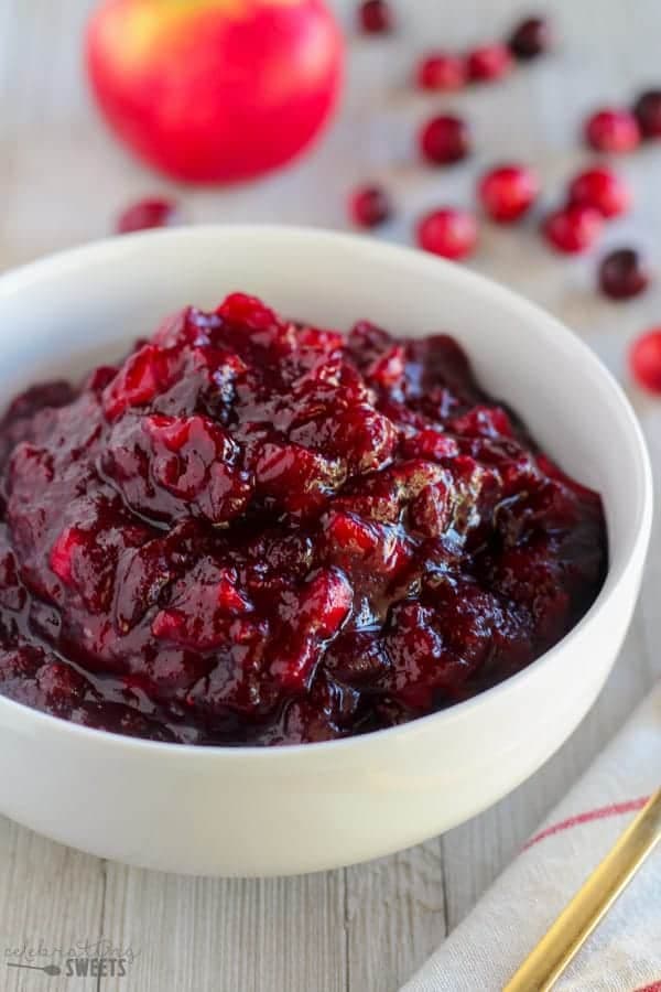 Apple Cider Cranberry Sauce