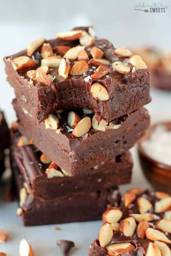 Roasted Almond and Sea Salt Brownies