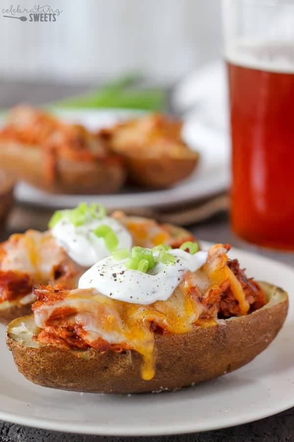 BBQ Pulled Pork Potato Skins