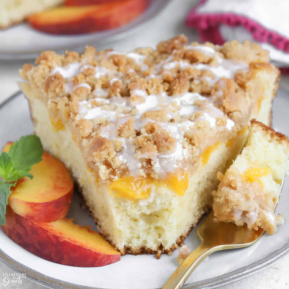 Peach Crumb Cake