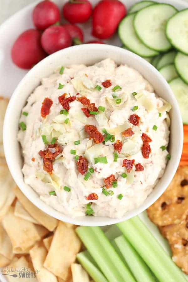 Sun Dried Tomato Artichoke Dip