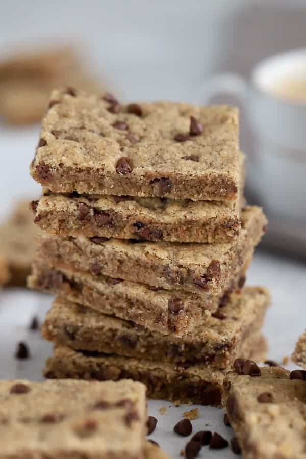 Espresso Chocolate Chip Shortbread Cookies