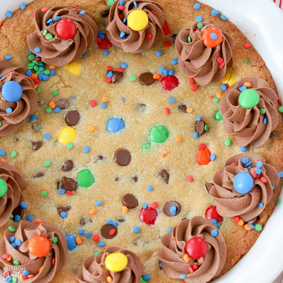 M&M Cookie Cake