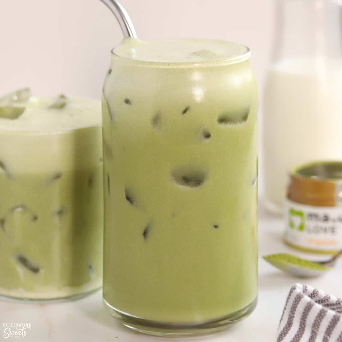 Iced Matcha Green Tea Latte