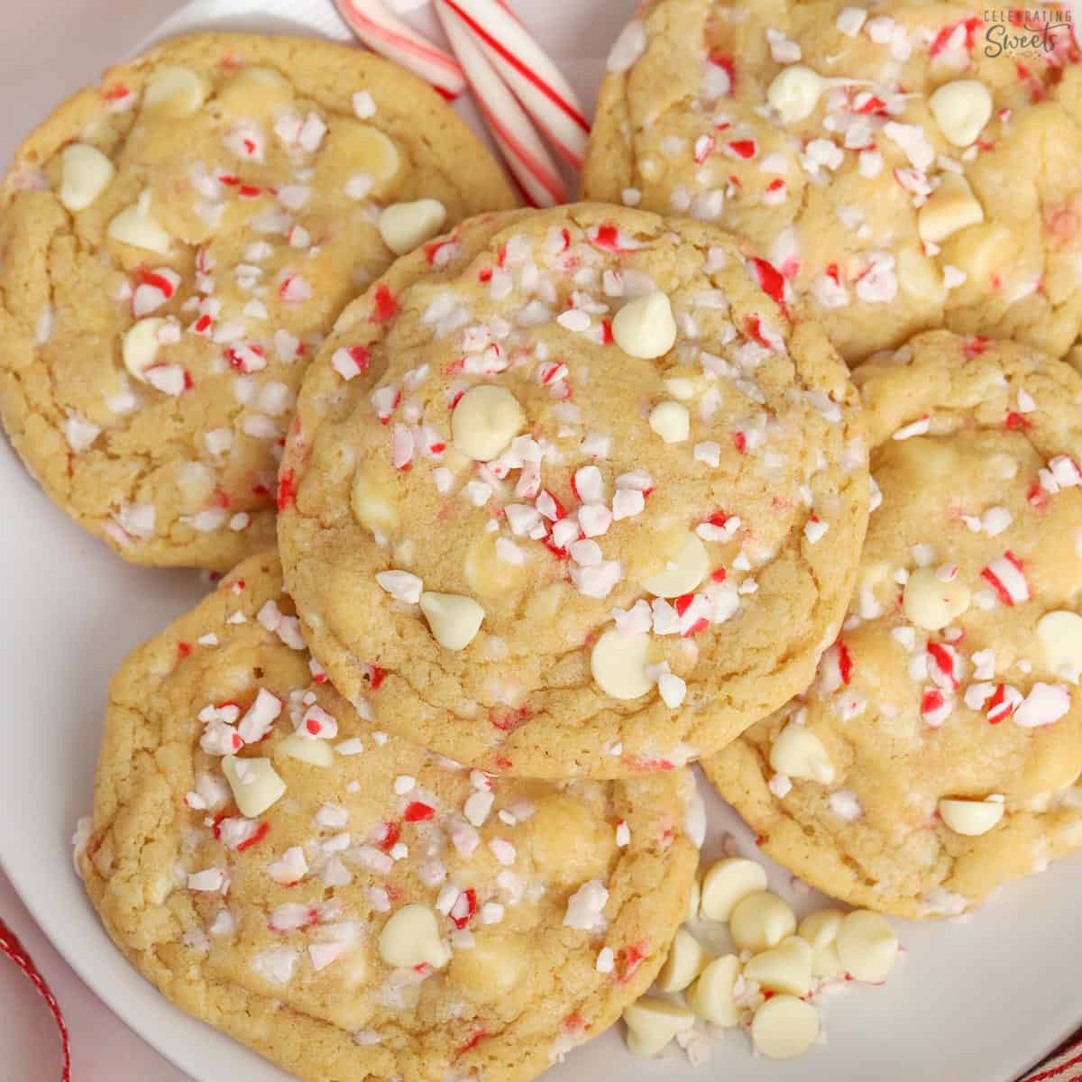 White Chocolate Peppermint Cookies