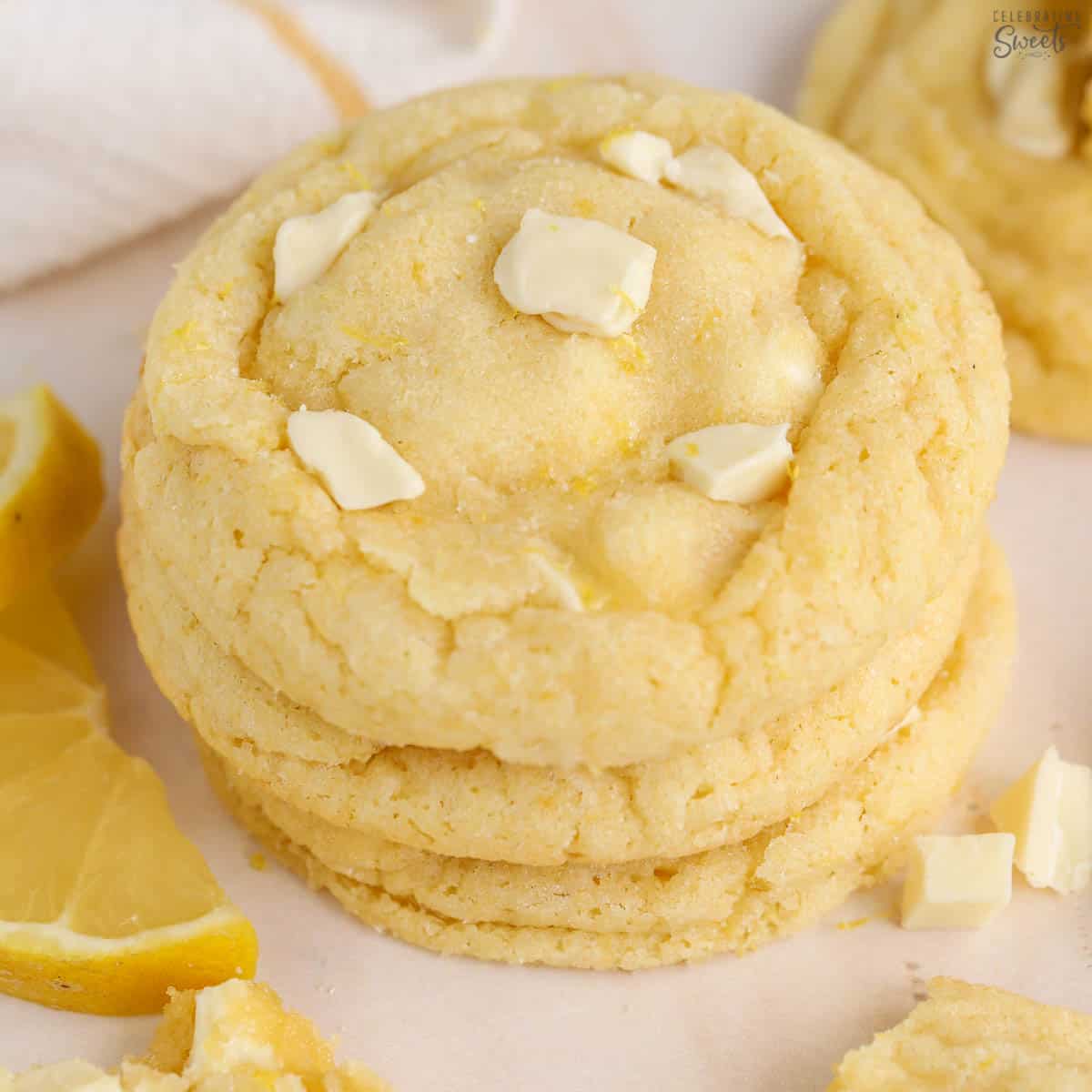 Lemon White Chocolate Cookies