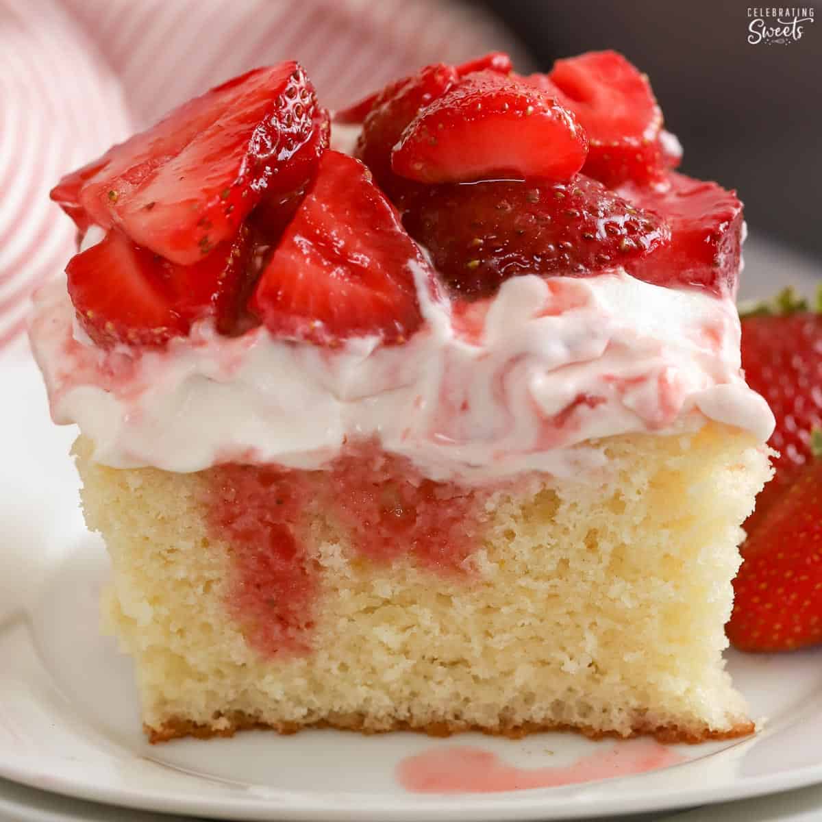 Strawberry Shortcake Sheet Cake