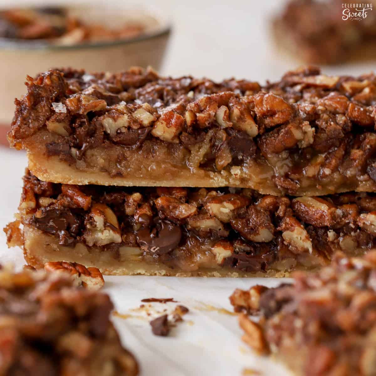 Chocolate Pecan Pie Bars