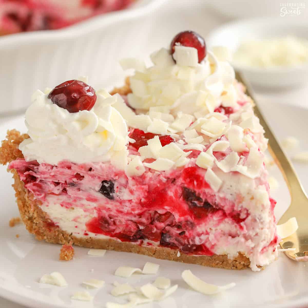 White Chocolate Cranberry Cheesecake