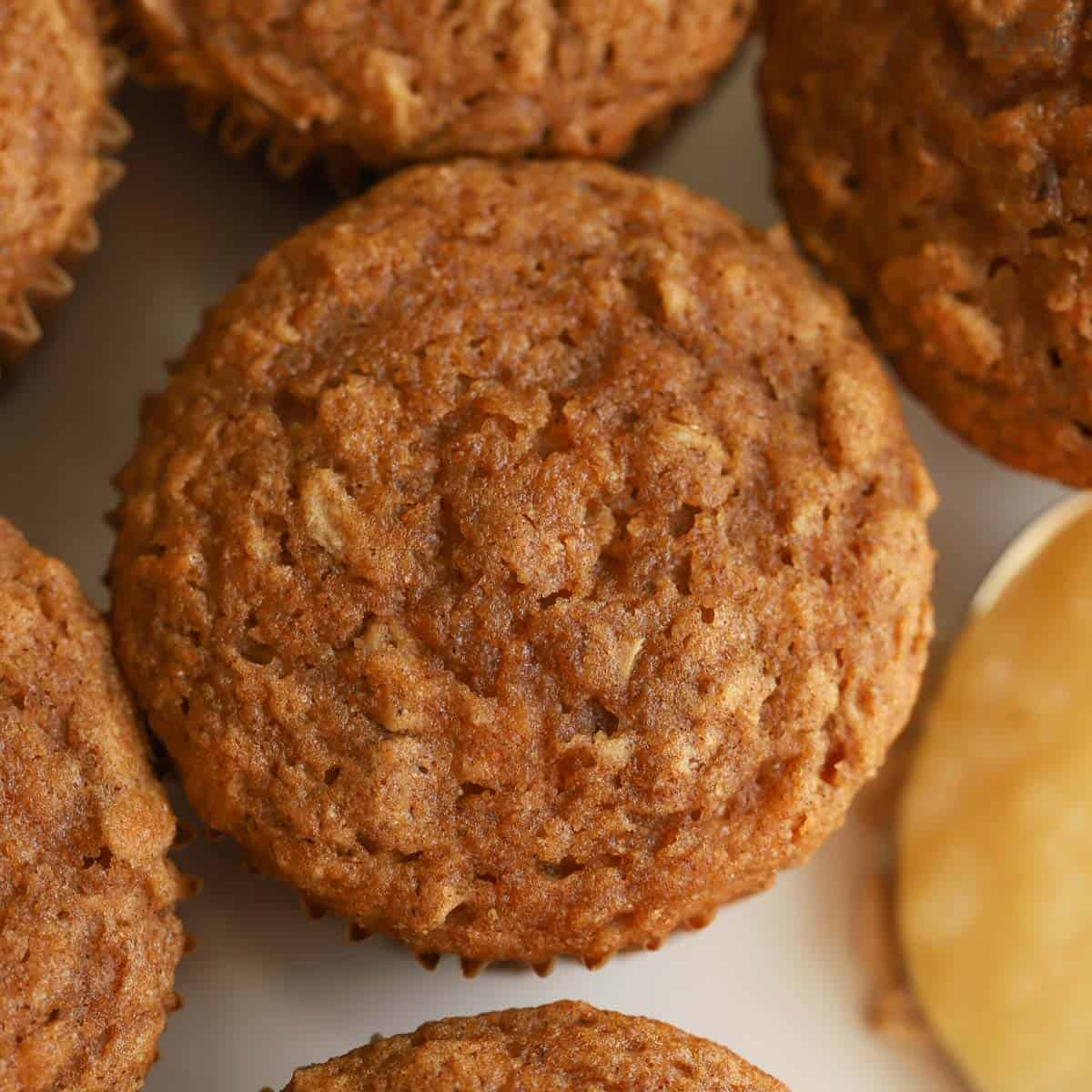 Applesauce Oatmeal Muffins