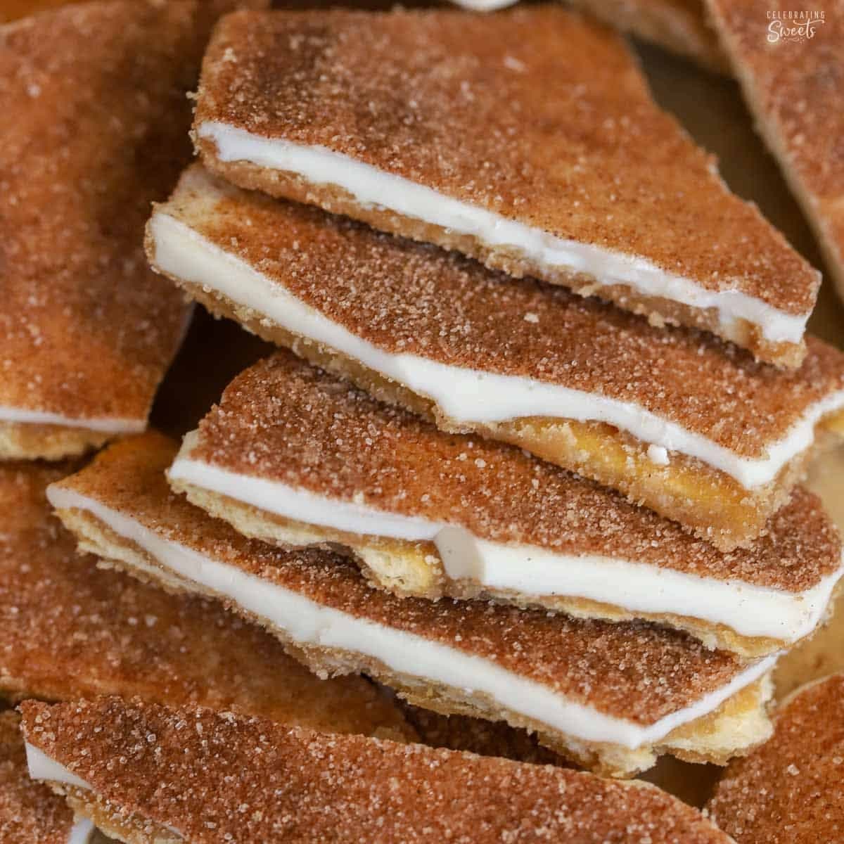 Churro Toffee (Cracker Toffee)