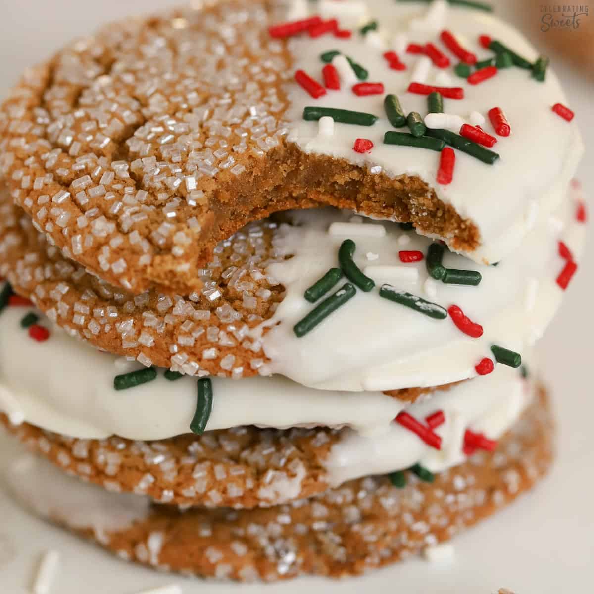 Chewy Ginger Molasses Cookies
