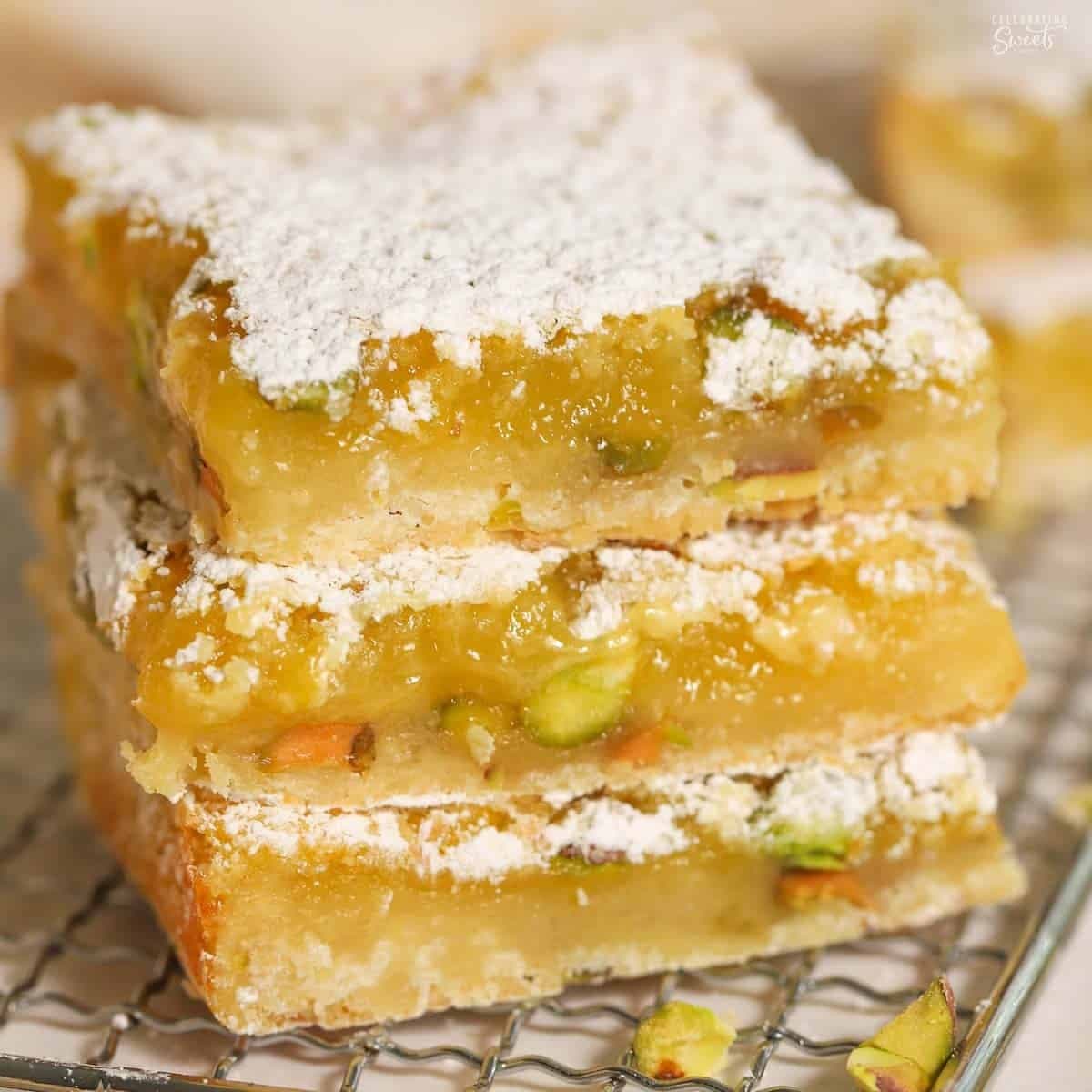 Lemon Pistachio Bars