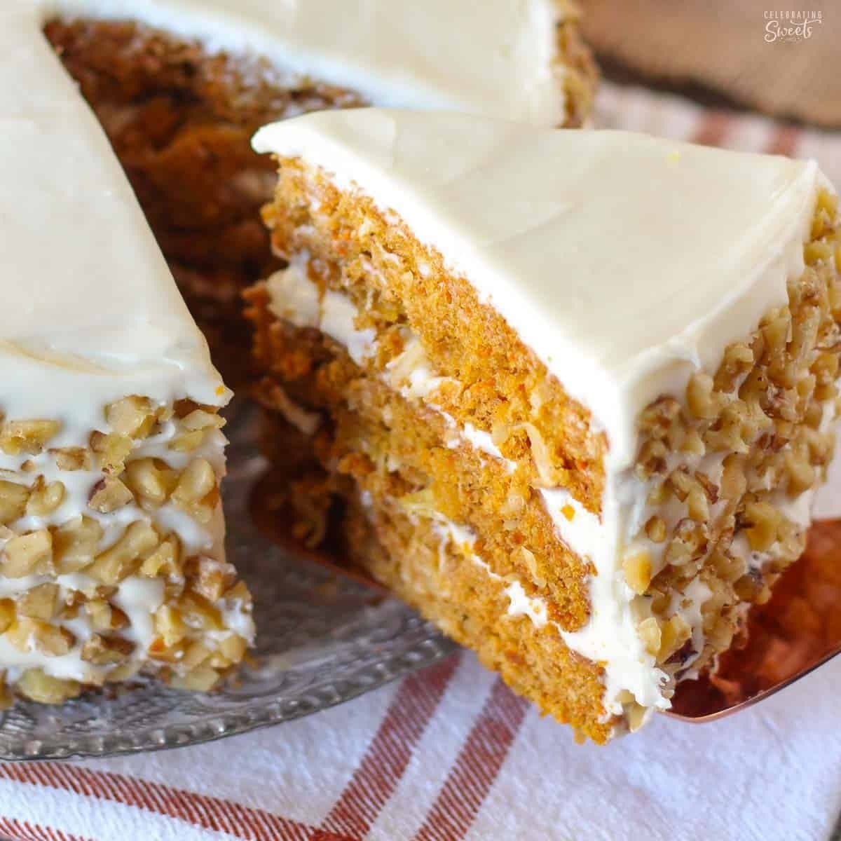Pumpkin Carrot Cake with Cream Cheese Frosting