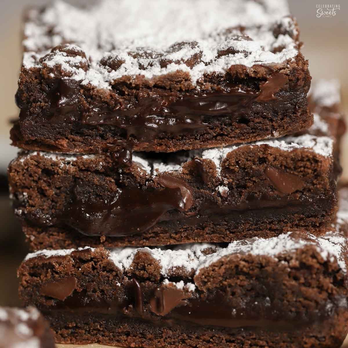 Fudgy Chocolate Cookie Bars