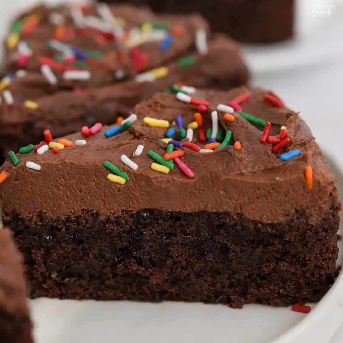 Fudgy Brownie Cake