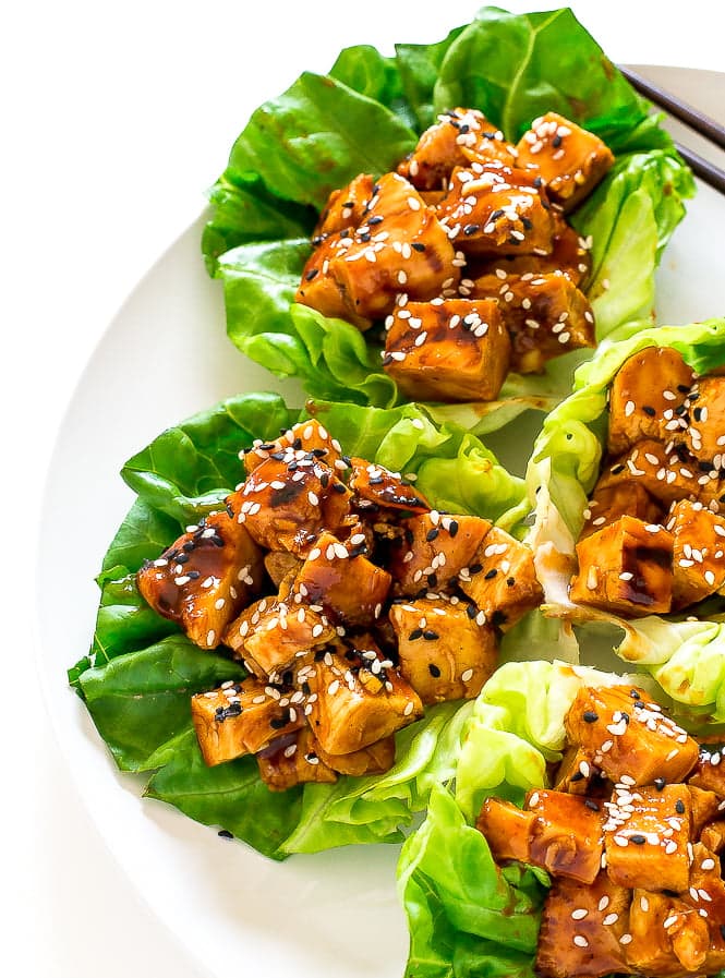 Hoisin Chicken Lettuce Wraps