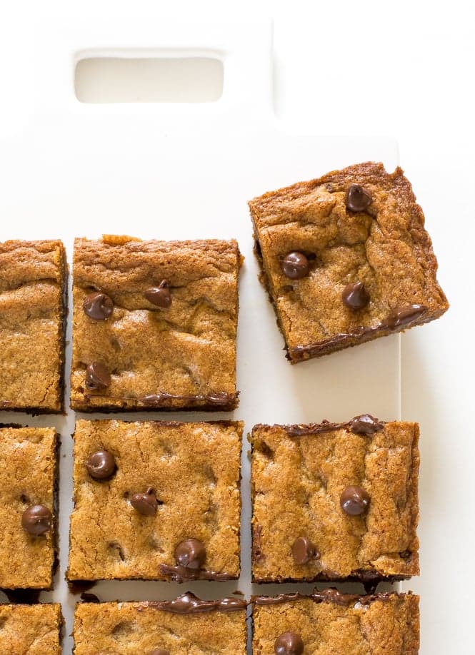 Browned Butter Chocolate Chip Blondies