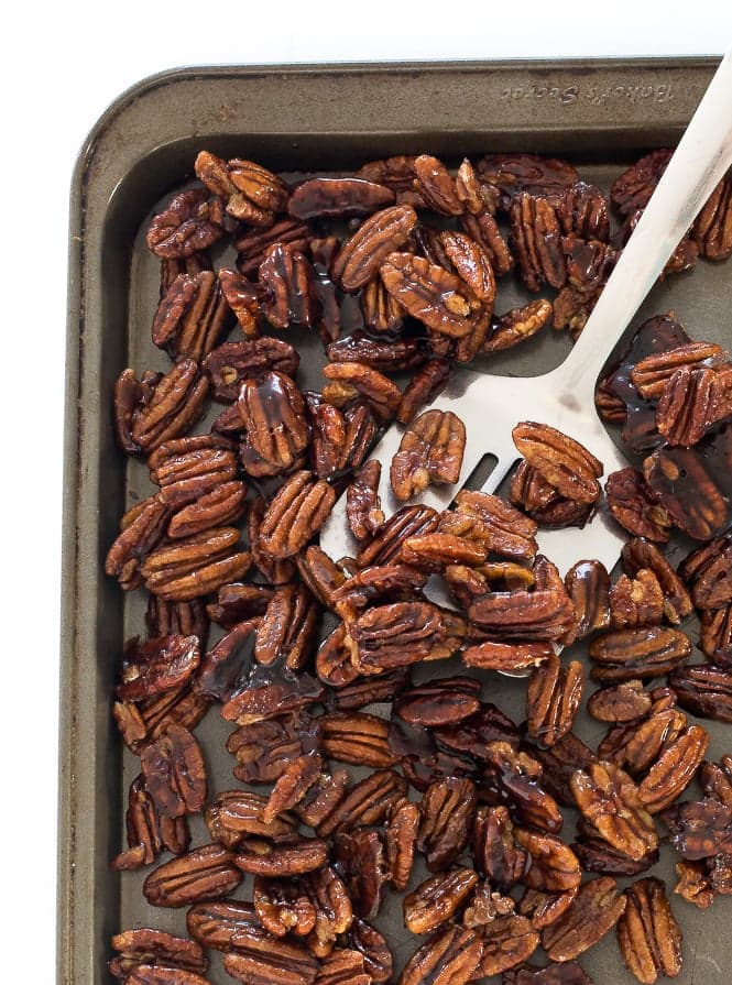 Maple Candied Pecans