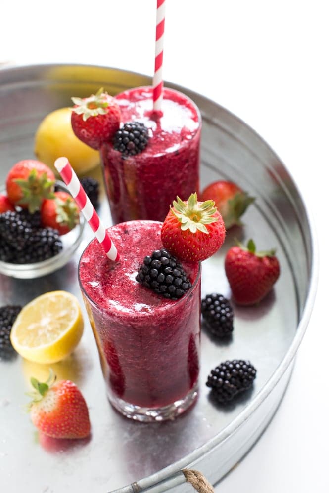 Frozen Mixed Berry Lemonade