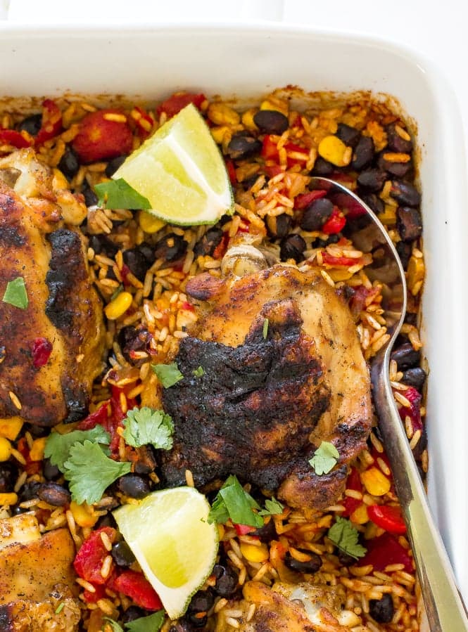 Mexican Chicken Rice Bake