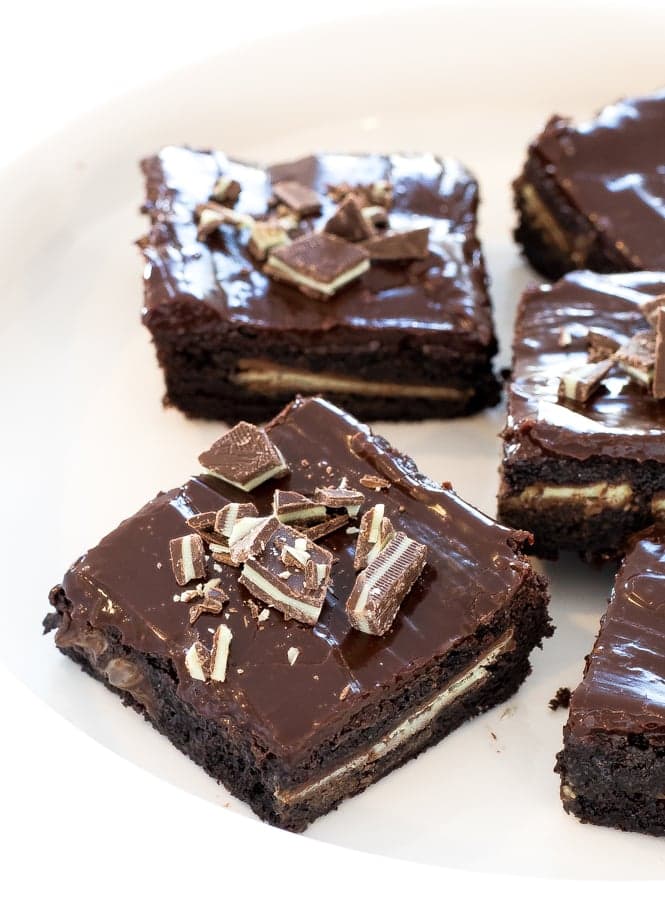 Chocolate Mint Andes Brownies