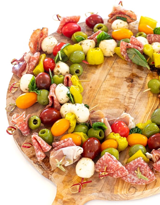 Christmas Antipasto Wreath