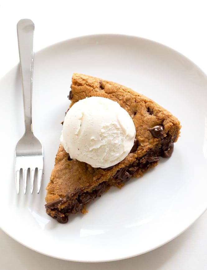 Brown Butter Chocolate Chip Skillet Cookie