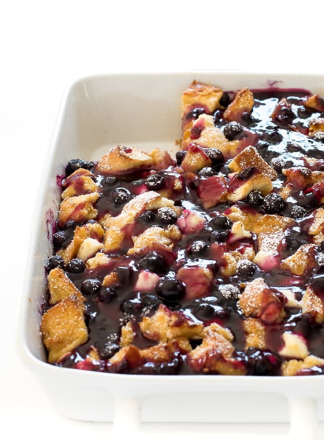 Overnight Blueberry French Toast Bake