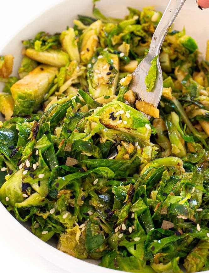 Brussels Sprout Stir Fry