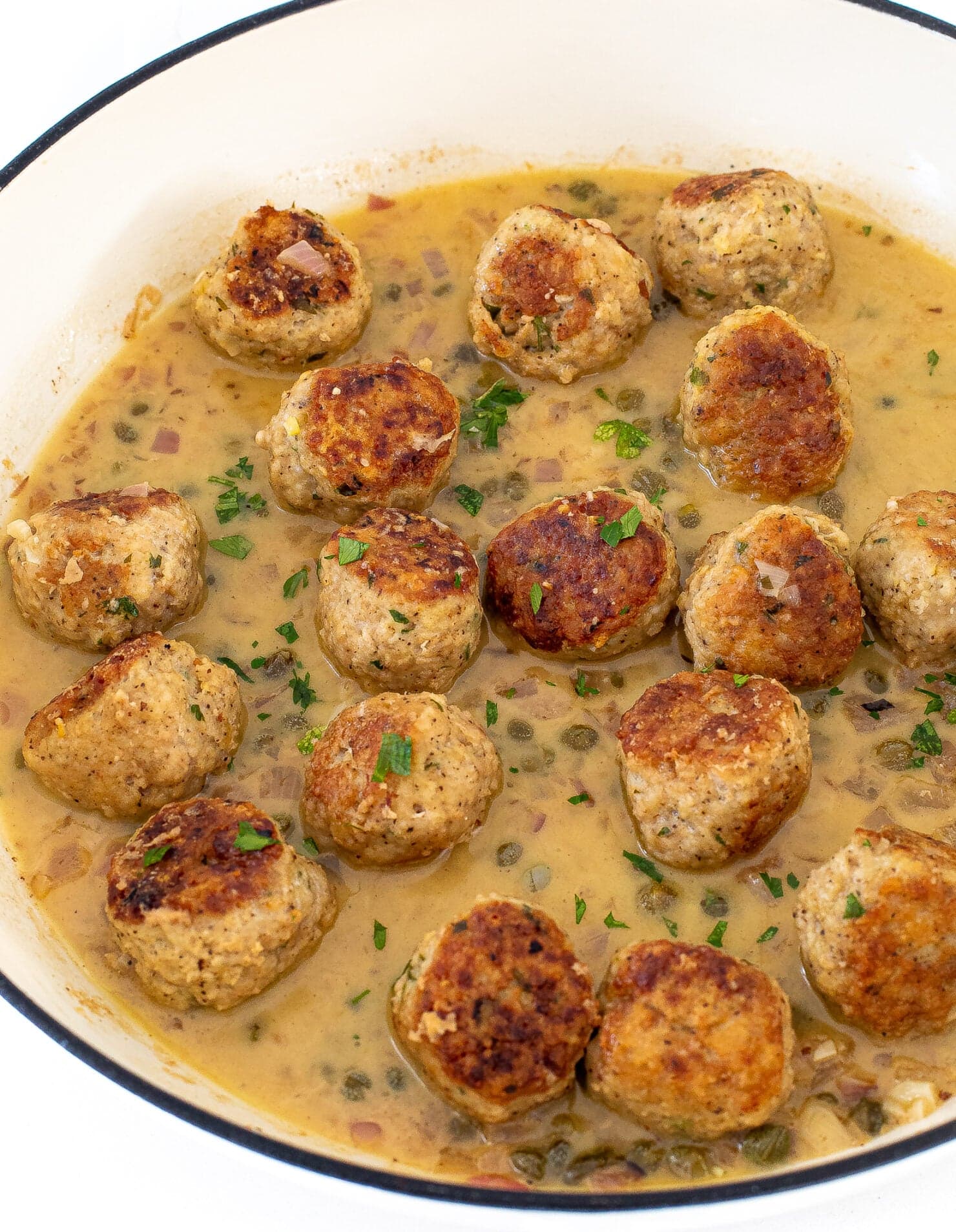 Chicken Piccata Meatballs