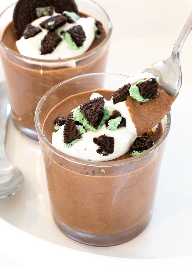 Chocolate Mousse with Peppermint Whipped Cream