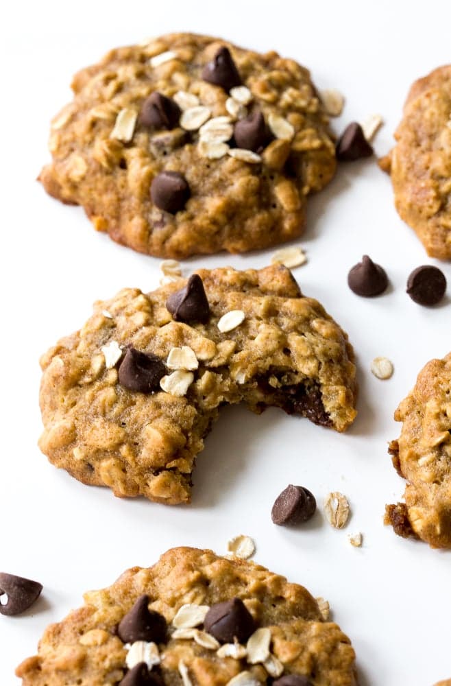 Banana Oatmeal Chocolate Chip Cookies
