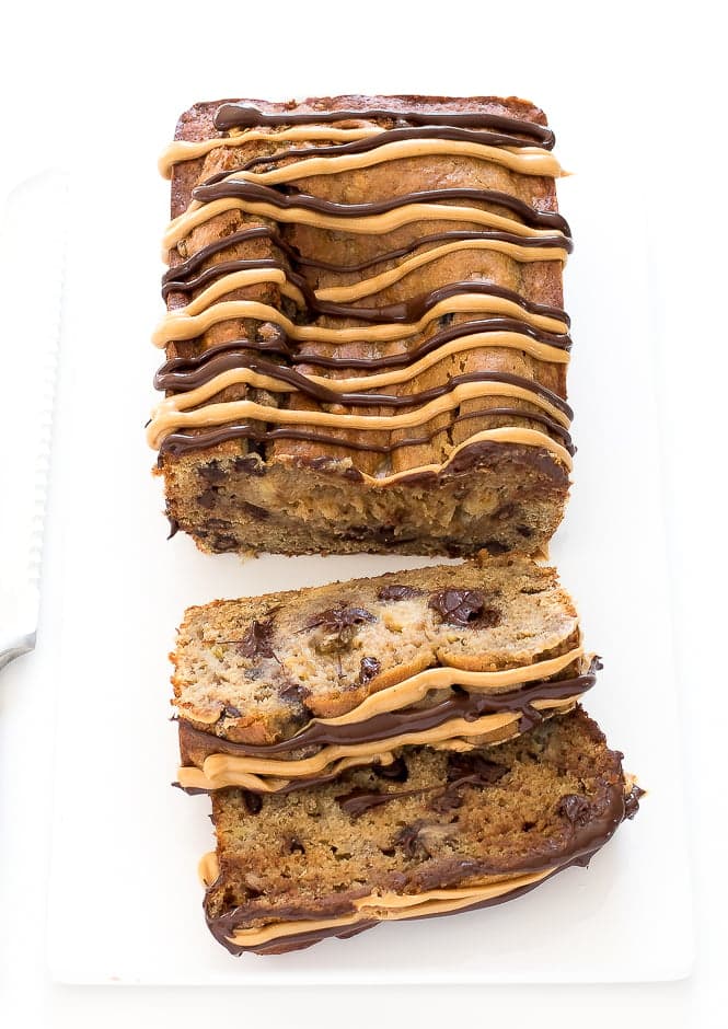 Peanut Butter Chocolate Banana Bread