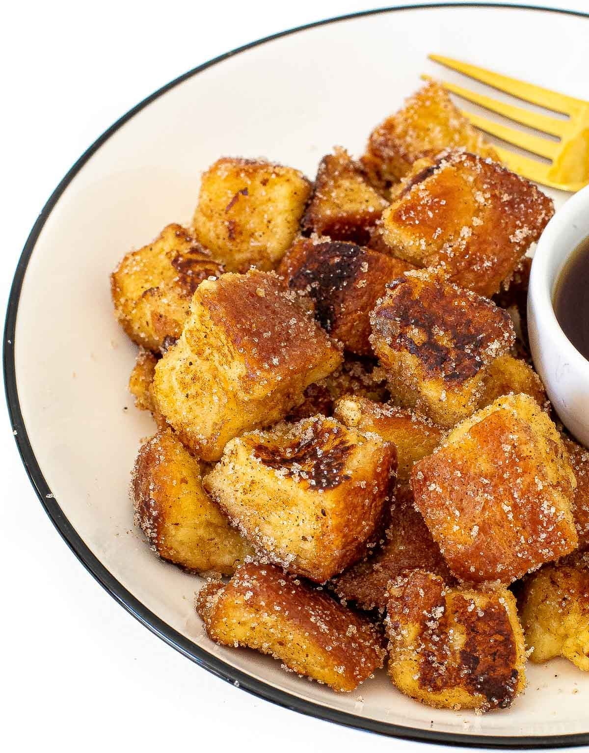 Eggnog French Toast Bites